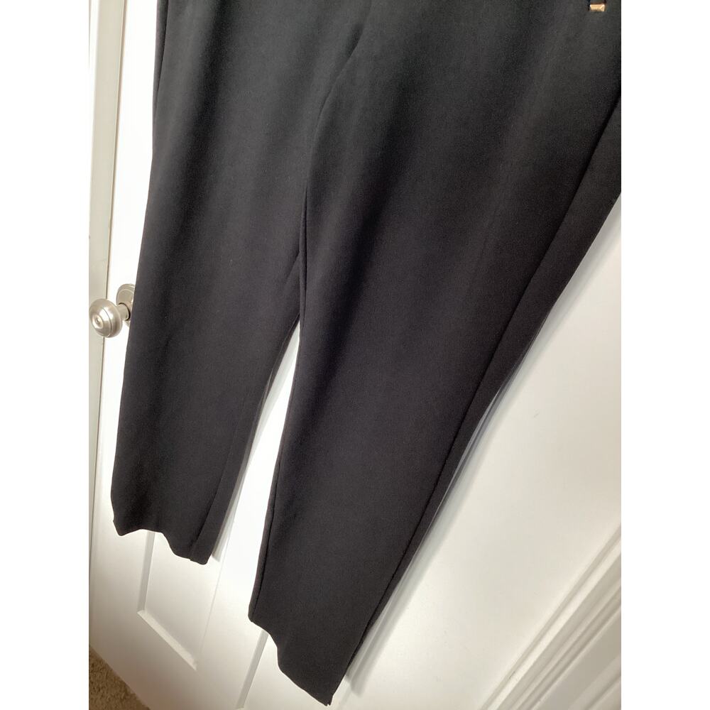 Chico's Women's‎ Juliet Slim Trim Detail Pull on Pants Black Size 2.5/ 14 us - Picture 4 of 11